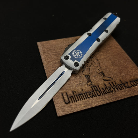 Microtech UTX-85 Clone Trooper D/E OTF Automatic Knife (3.1" White) 232-1CO