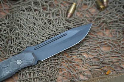 Blackside Customs Plan B Fixed Blade Camo Carbon Fiber 4" BSC-PB2CCF