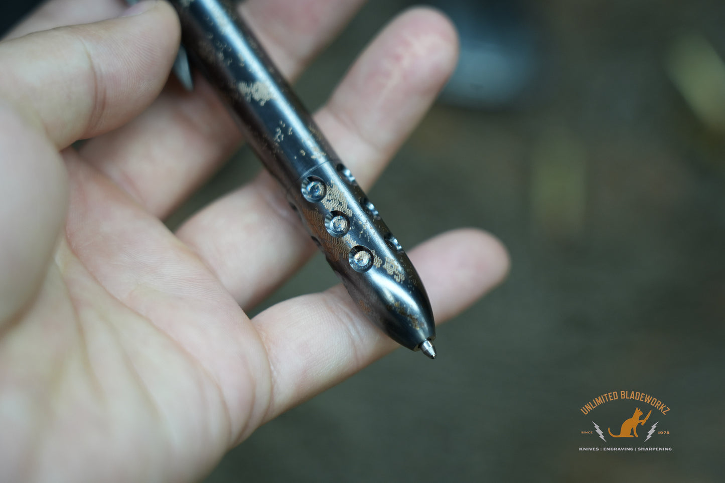 Blackside Customs Titanium Click Pen Strider Digicam Finish