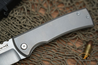 Chaves Redencion 229 Kickstop Drop Point Knife Titanium (3.63" Belt Satin)