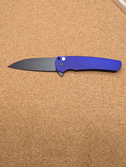 Blade Show West 2023 Special Malibu DLC Wharncliffe Blade, Purple Textured Scales #72 of 100