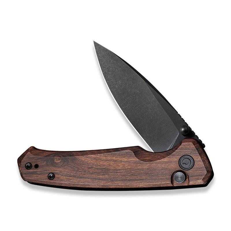 CIVIVI Altus Button Lock & Thumb Stud Knife Wood Handle (2.97" Nitro-V Blade) C20076-3