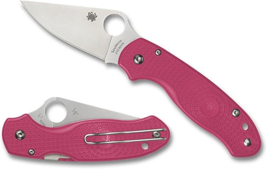 Spyderco Para 3 Lightweight Compression Lock Pink FRN (3" Satin) C223PPN