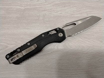 Microtech 210T-11 APPMBK Standard Issue MSI Ram-Lok Knife Black Polymer (3.9" Partially Serr)