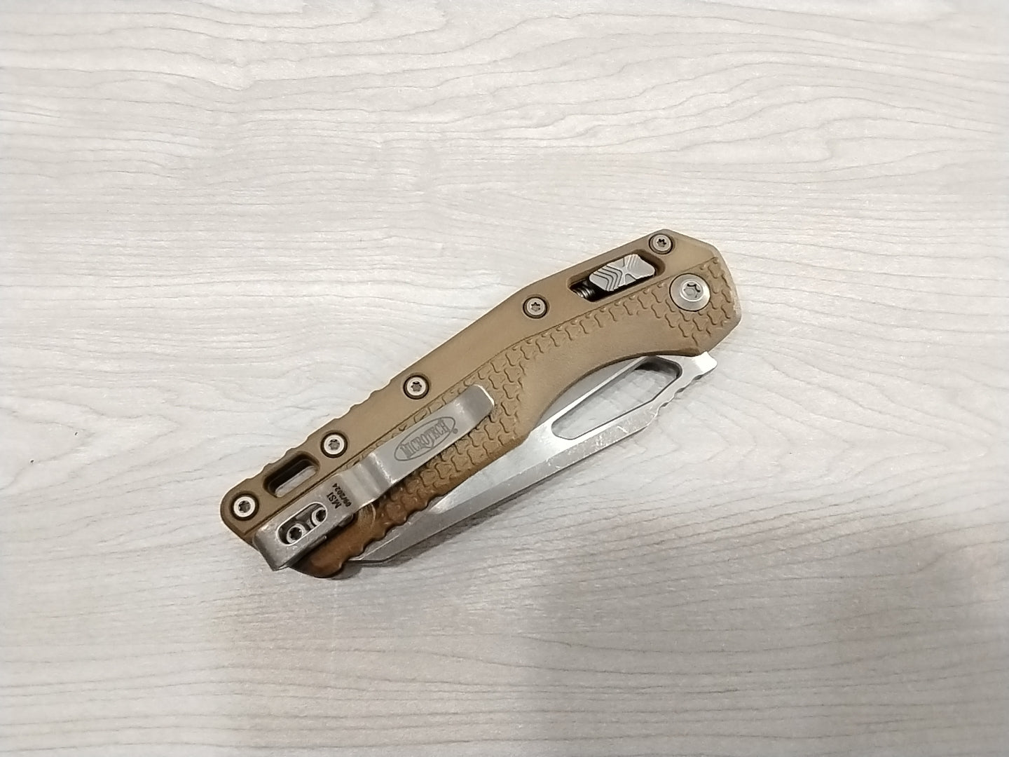 Microtech 210T-11 APPMDE Standard Issue MSI Ram-Lok Knife Tan Polymer (3.9" Partially Serr)