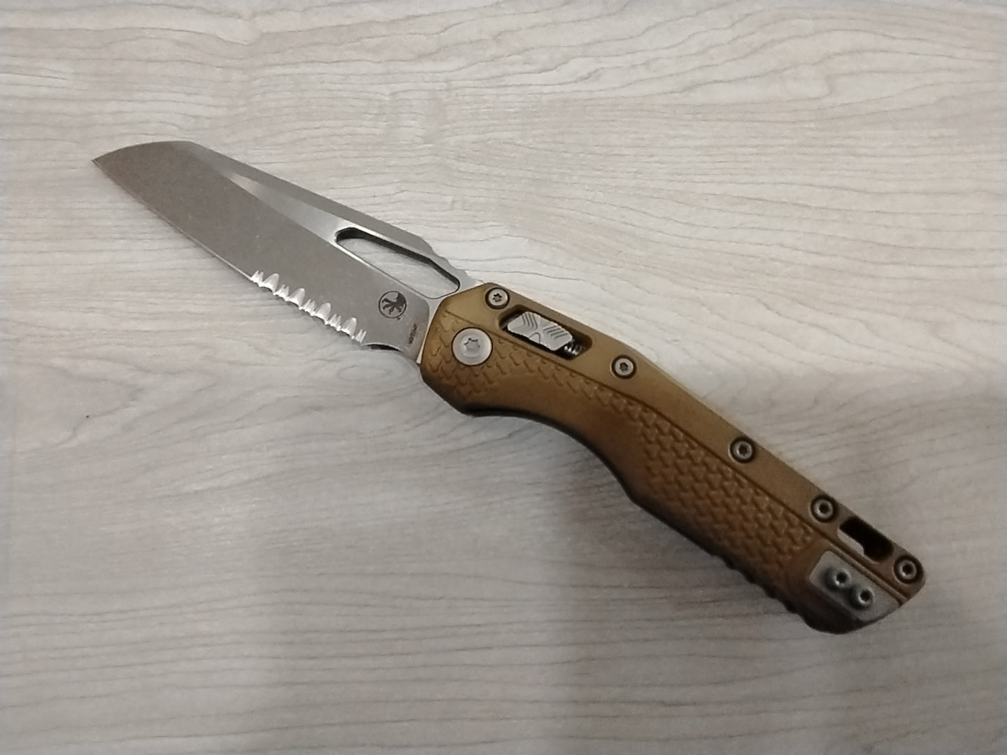 Microtech 210T-11 APPMDE Standard Issue MSI Ram-Lok Knife Tan Polymer (3.9" Partially Serr)