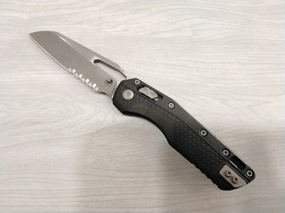 Microtech 210T-11 APPMBK Standard Issue MSI Ram-Lok Knife Black Polymer (3.9" Partially Serr)