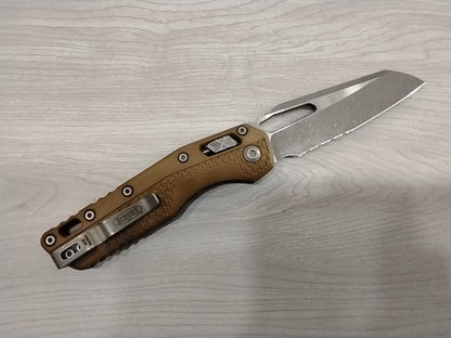 Microtech 210T-11 APPMDE Standard Issue MSI Ram-Lok Knife Tan Polymer (3.9" Partially Serr)