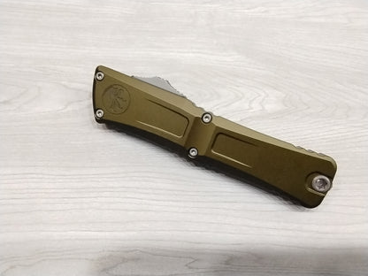 Microtech Combat Troodon D/E Gen III OTF Knife OD Green Aluminum (4" SW Serr)