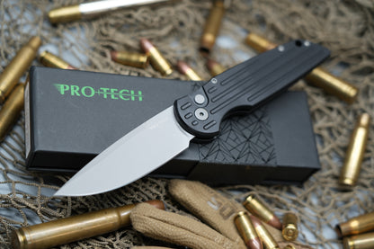 Pro-Tech TR3 Tactical Response Blasted Blade Black Handle