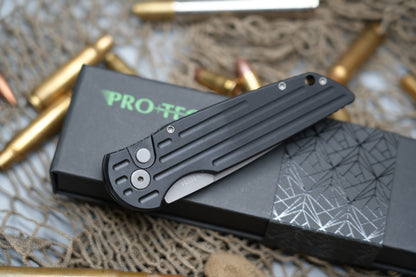 Pro-Tech TR3 Tactical Response Blasted Blade Black Handle