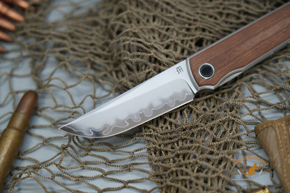 North Mountain Chop San Mai SLD Steel brown micarta