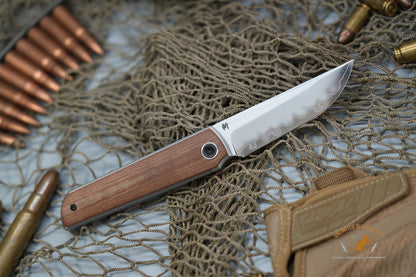 North Mountain Chop San Mai SLD Steel brown micarta