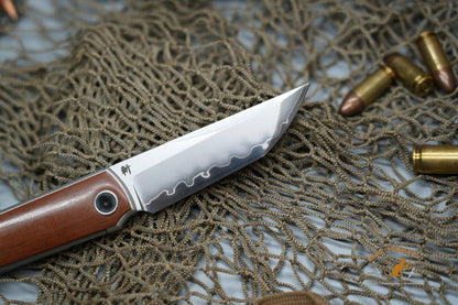 North Mountain Chop Tanto San Mai SLD Steel vintage Micarta