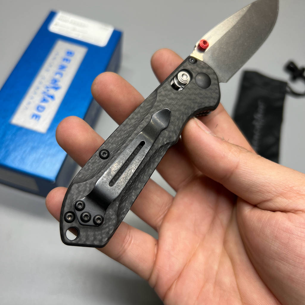 Benchmade Mini Freek AXIS Lock Knife Carbon Fiber S90V (3