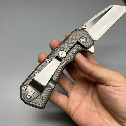 Delta flipper by A2D Basket Weave Ti handles