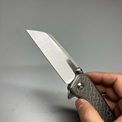 Delta flipper by A2D Basket Weave Ti handles