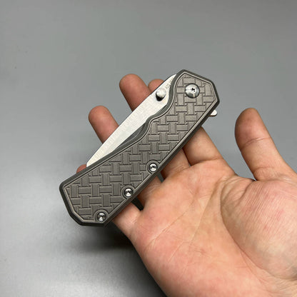 Delta flipper by A2D Basket Weave Ti handles