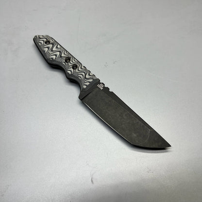 A2D EDC Fixed Knife DLC G10 Kydex handmade knives