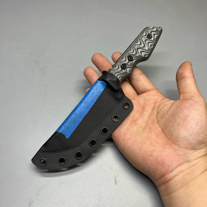 A2D EDC Fixed Knife DLC G10 Kydex handmade knives