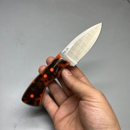 A2D EDC Fixed Knife DLC G10 Kydex handmade knives