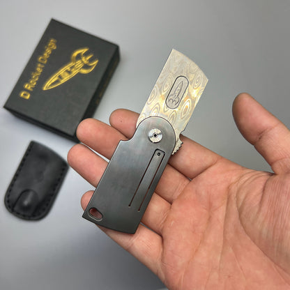 D.rocket EDC Flipper Dog Tag knife pocket knife