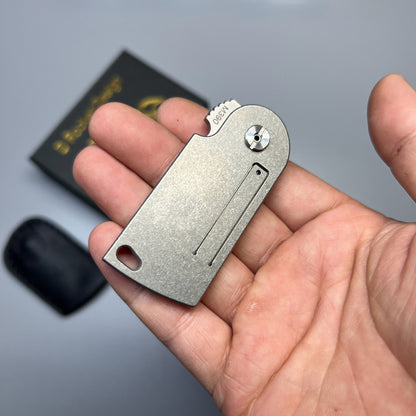 D.rocket EDC Flipper Dog Tag knife pocket knife