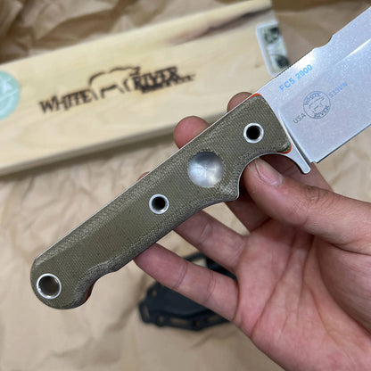 White River Knives FC5 Fixed 5" S35VN Stonewashed Blade Micarta Handles