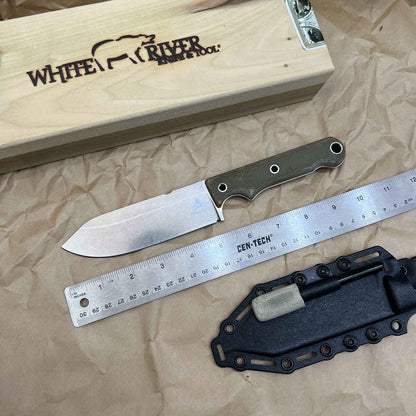 White River Knives FC5 Fixed 5" S35VN Stonewashed Blade Micarta Handles